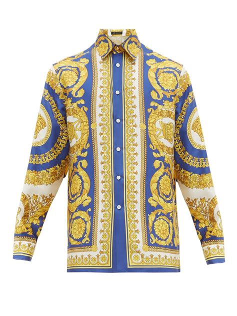 versace silk shirt replica|versace silk shirt women's.